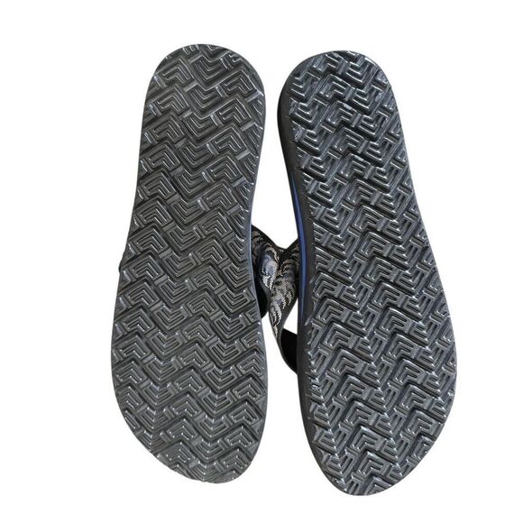 Teva NEW Men’s Mush Black Gray Blue Flip Flops Size 14 - Picture 7 of 10